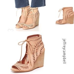 COPY - JEFFERY CAMPBELL Rodillo Wedge Sandals. SZ 9.5.